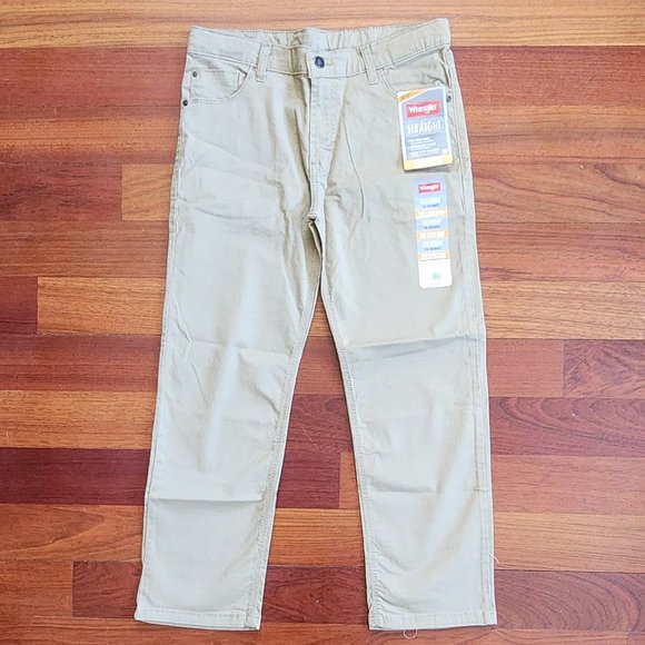 NWT Wrangler Straight 4-Way Flex Chino Pants Size 10 Husky - Picture 1 of 16